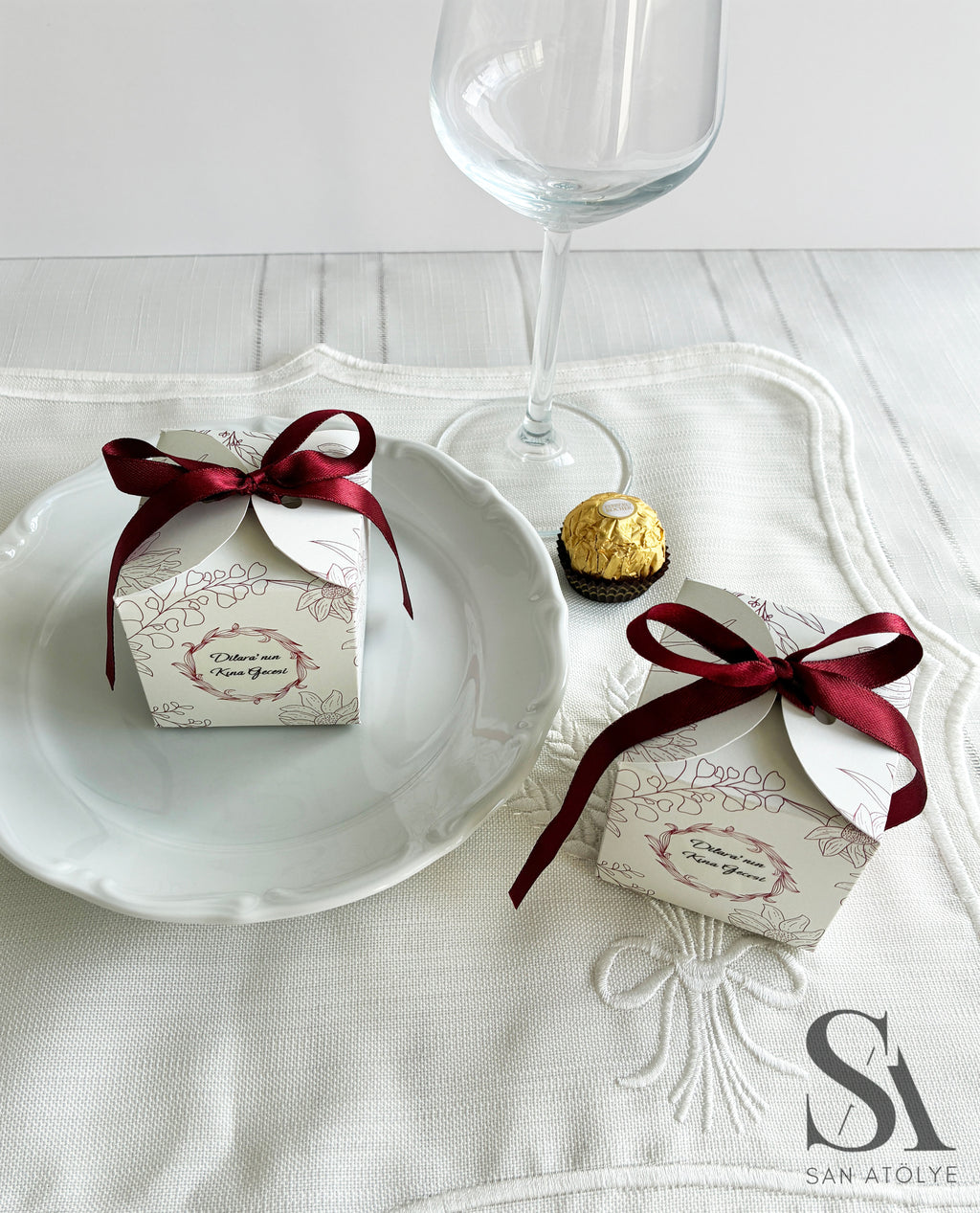 Bloom Hediyelik Kutu - Bordo