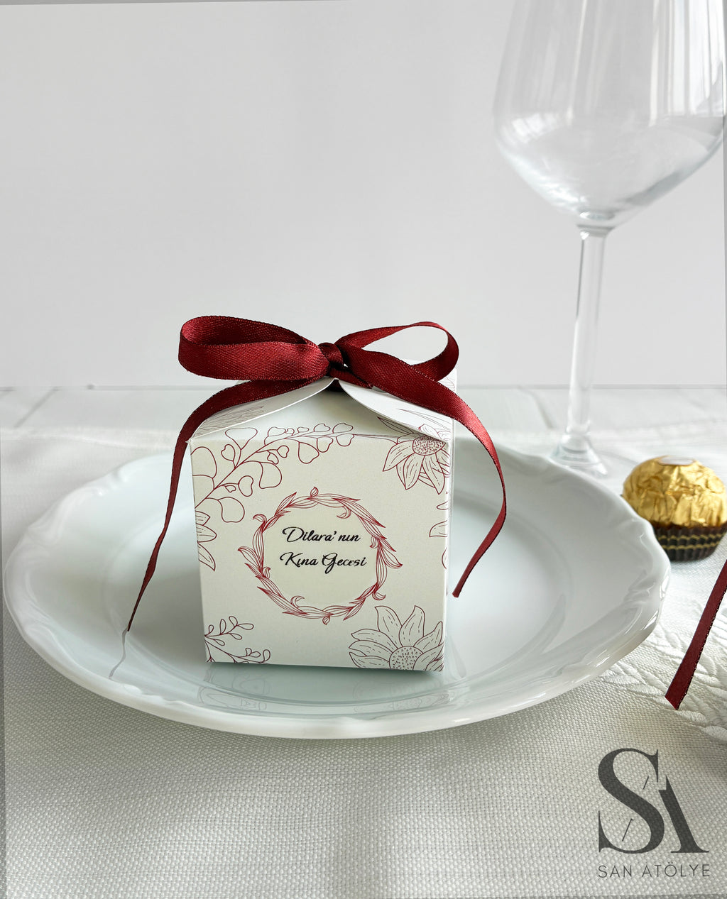Bloom Hediyelik Kutu - Bordo