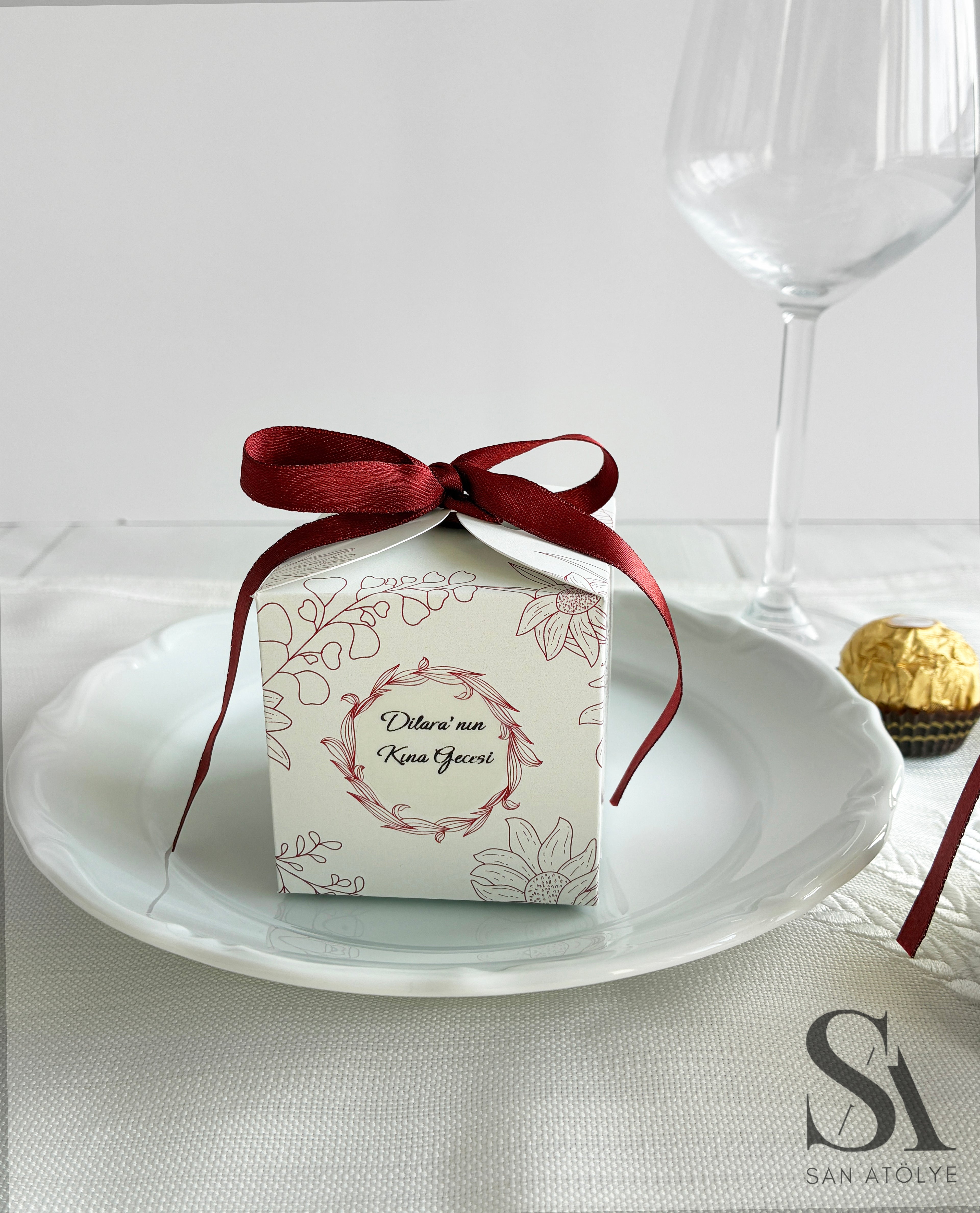 Bloom Hediyelik Kutu - Bordo